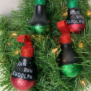 Ornaments 16 set Handmade Lightbulb ornaments